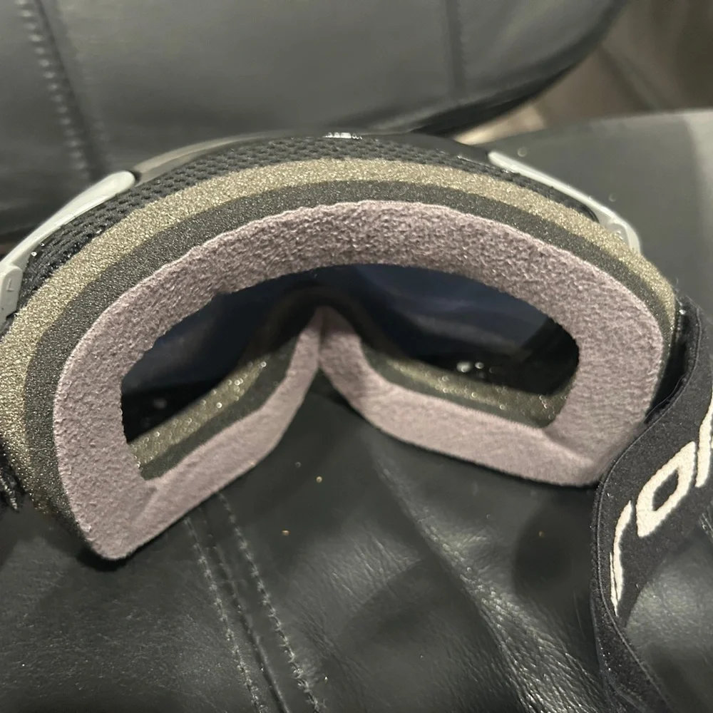 Reflective Ski Goggles - Black and Silver